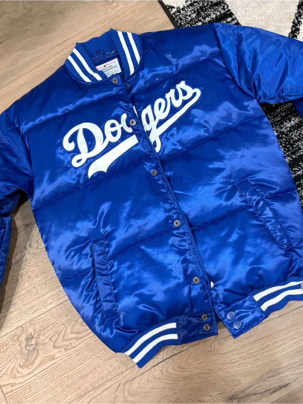 Dodgers women Royal Blue Puffer Jacket